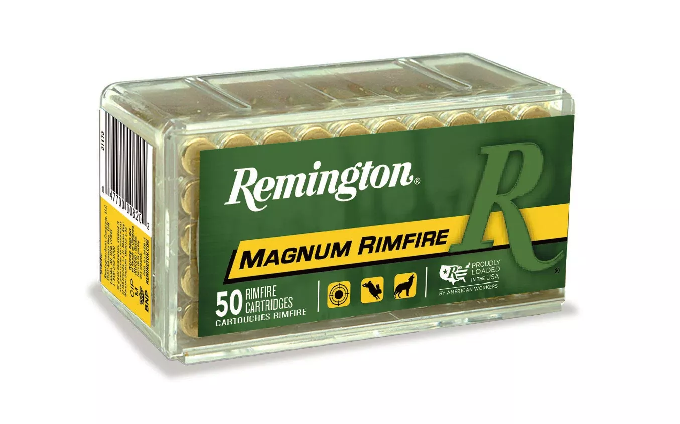 Remington Ammunition Magnum Rimfire .17 HMR 20gr Jacketed Soft Point Ammo, 50/Box 20025