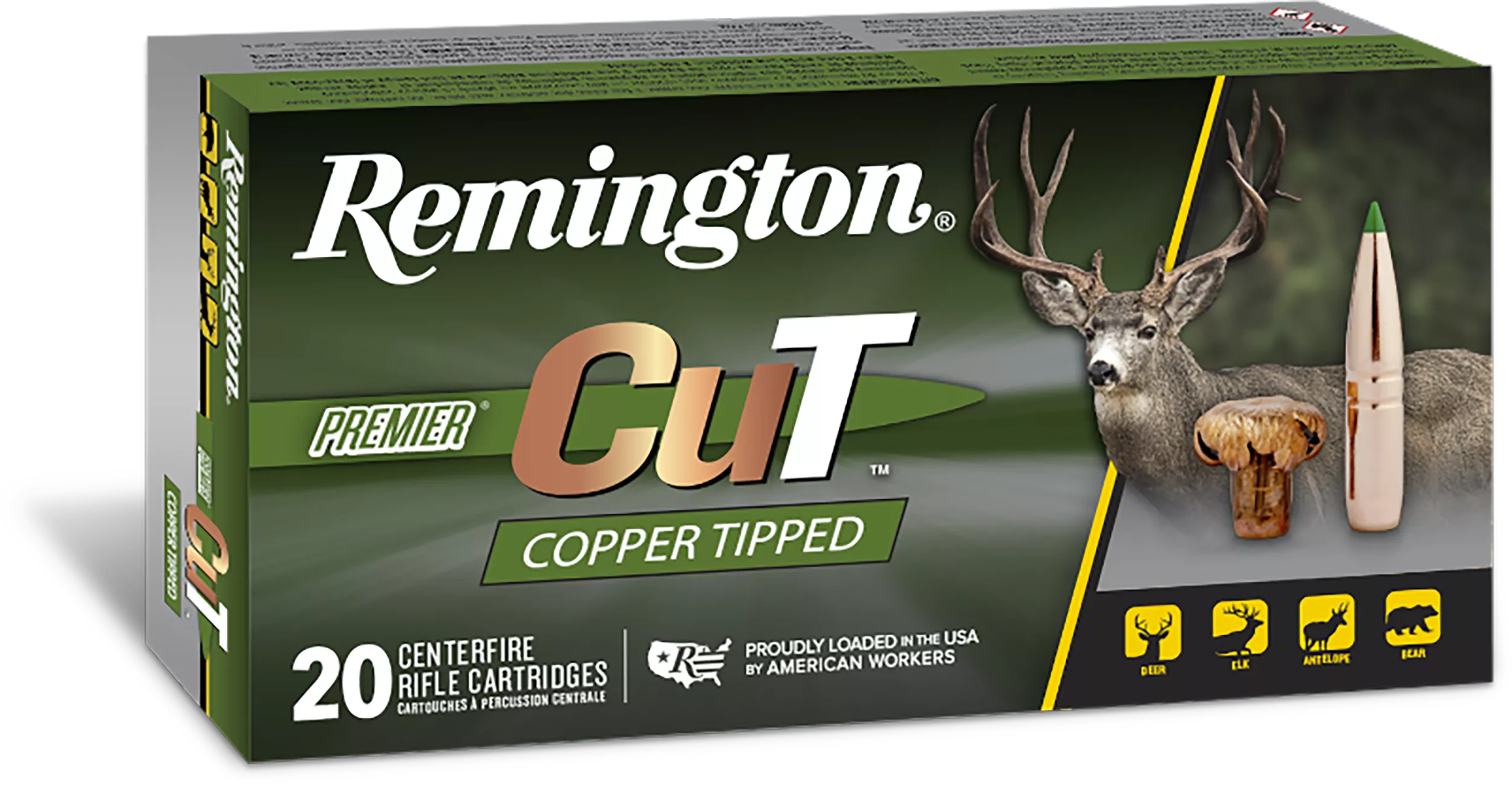 Remington Ammunition R22339 Premier Cut 7mm-08Rem 140gr 20 Per Box/10 Case