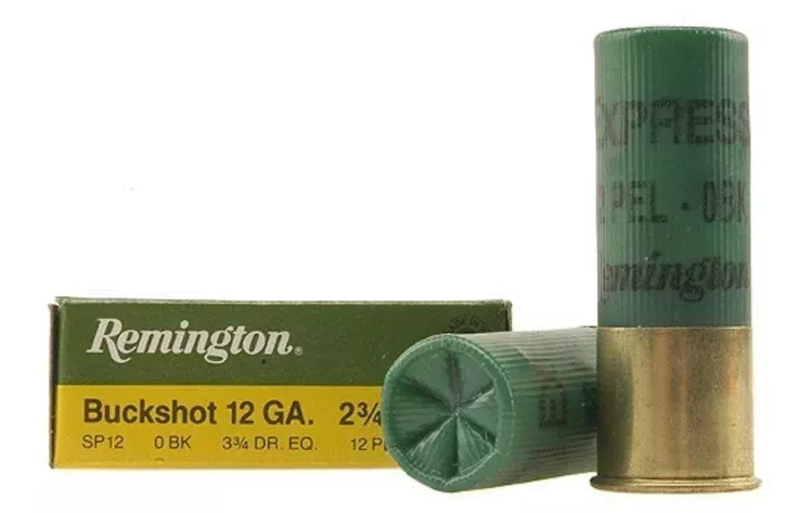 Remington Express Ammunition 12 Gauge 2-3/4″ 0 Buckshot 12 Pellets Box of 5