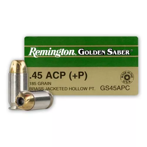 Remington Golden Saber .45 ACP +P 185 Grain JHP 25 Round Box