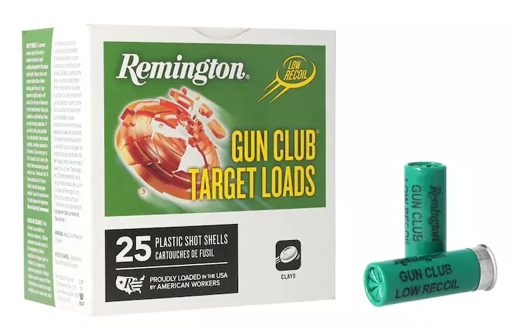 Remington Gun Club Low Recoil Target Ammunition 12 Gauge 2-3/4″