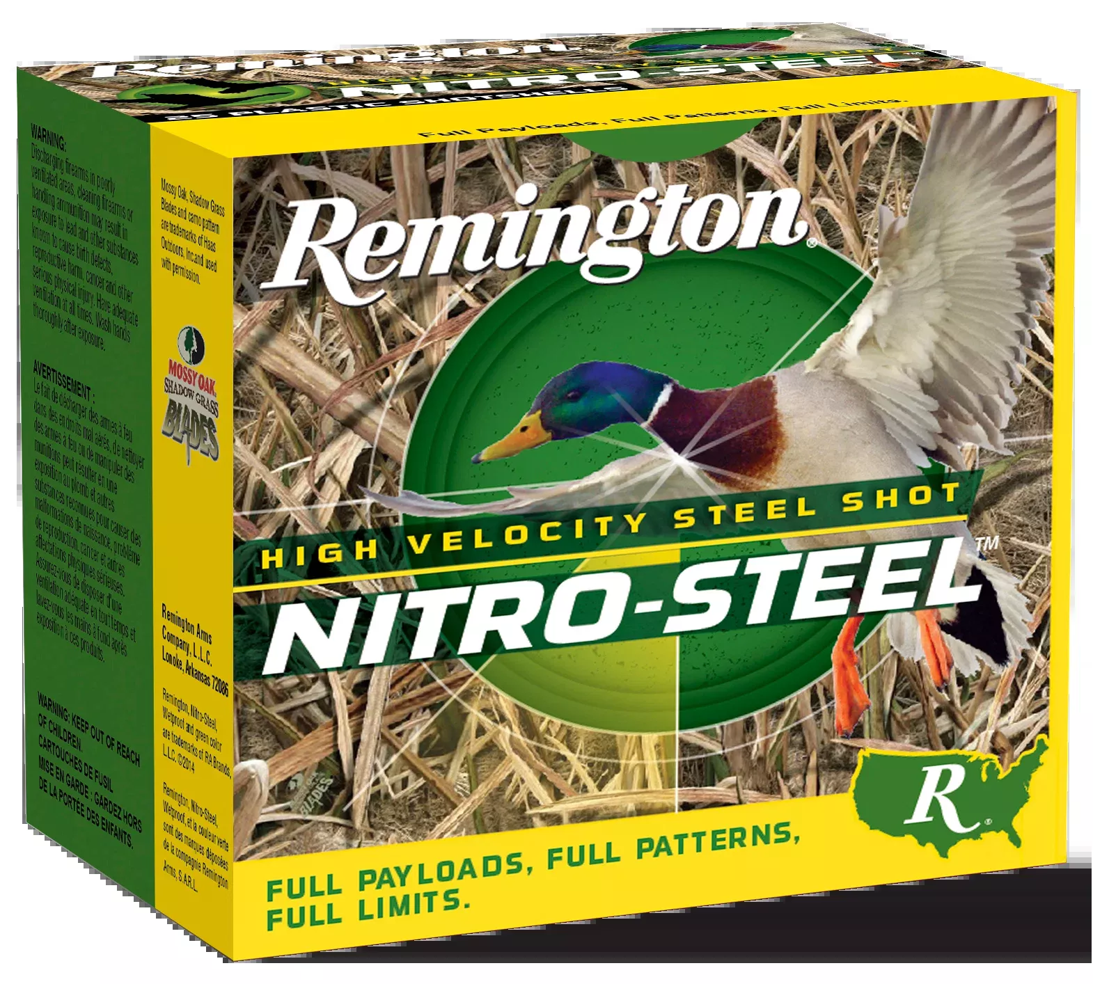 Remington Nitro-Steel High Velocity 12 Gauge 2.75" #2 Steel Shot 1 1/4 oz 20654