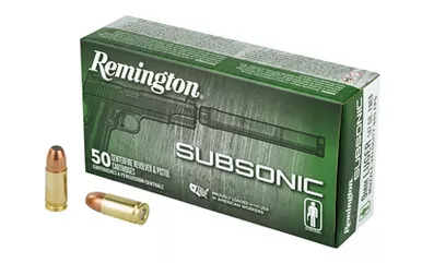 Remington Subsonic 9MM 147 Grain Flat Nose Enclosed Bullet - 50 Round Box