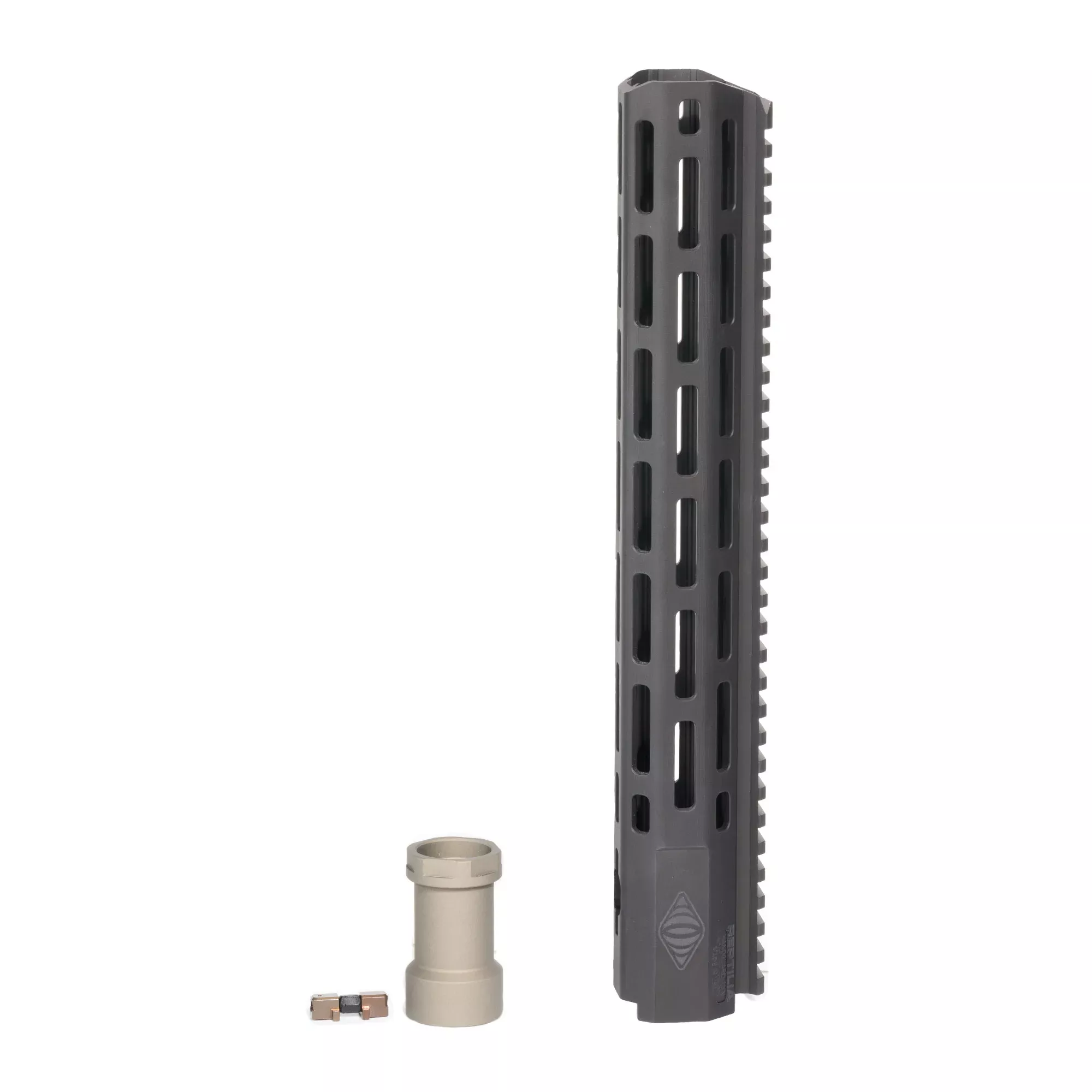 Reptilia 15 in M-LOK Handguard, 7075-T6 Billet Aluminum, Hard Anodized Black 100-339