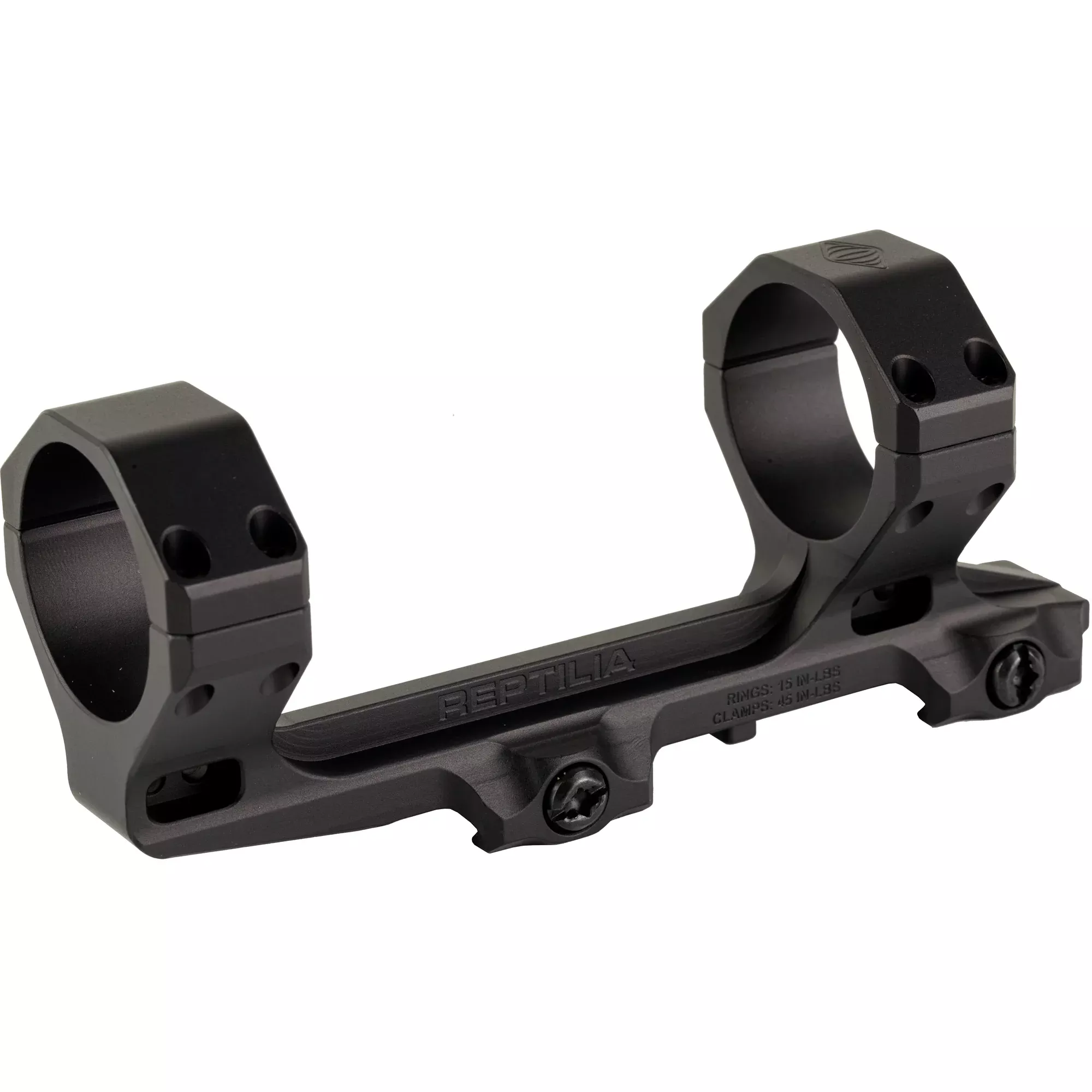 Reptilia AUS 35mm Scope Mount, 1.54 in Height, Hard Anodized 7075 Aluminum, Black, 100-156