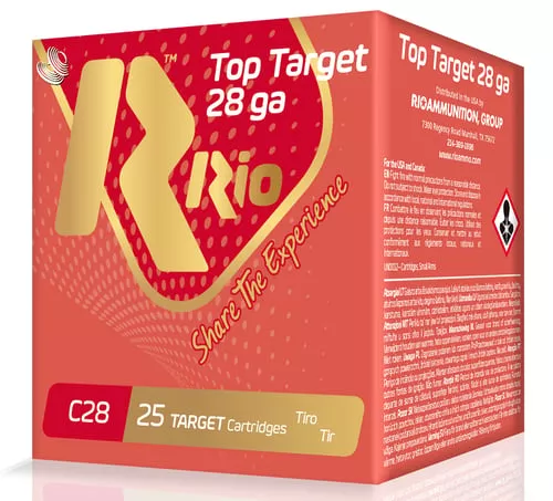 Rio Ammunition RC2875 Top Target28 Gauge 2.75" 3/4 oz 7.5 Shot 25 Per Box/ 10 Case