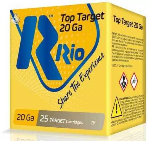 Rio Ammunition TT209 Top Target 20 Gauge 2.75" 7/8 Oz 25 Per Box/ 10 Cs