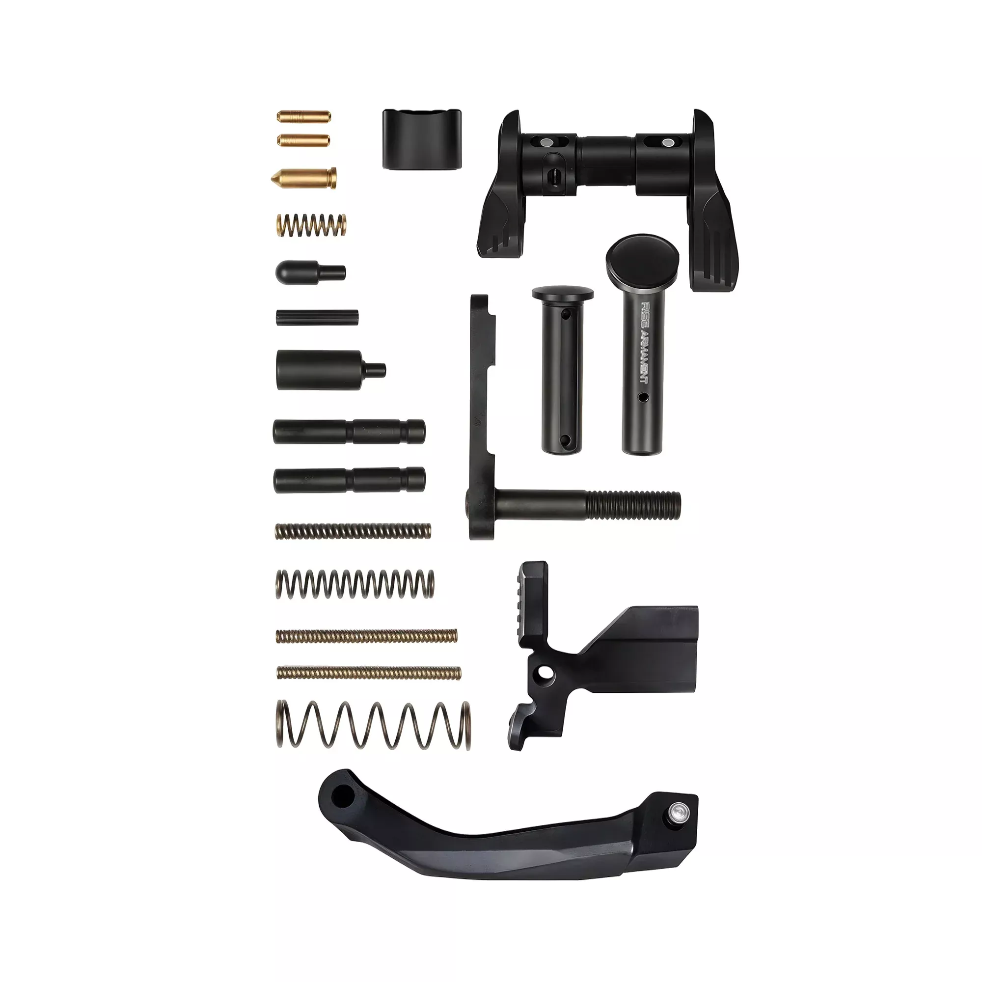 Rise Armament AR-15 Premium Lower Parts Kit with Enhanced Controls & Hardware 12003-ADV