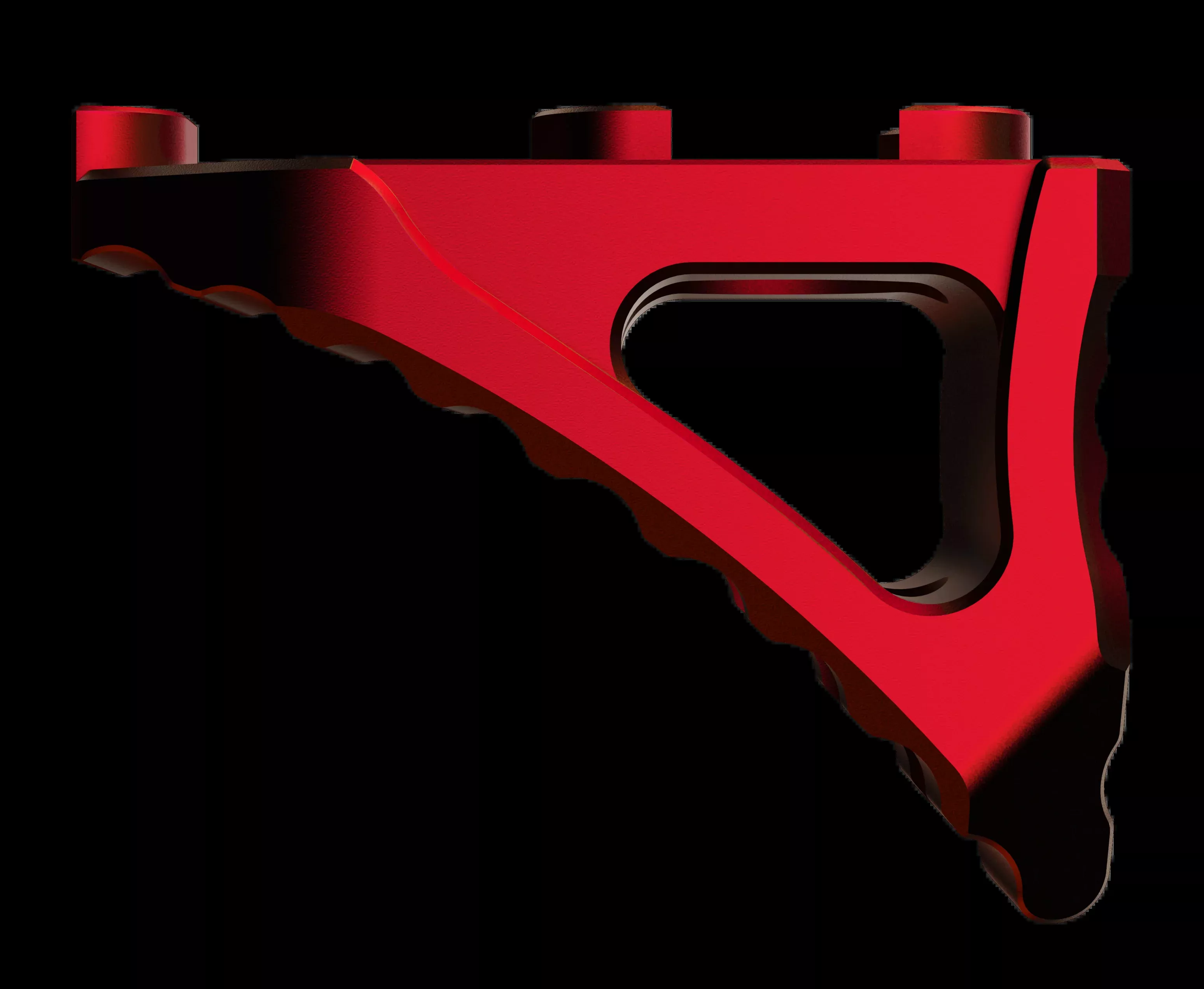 Rise Armament Micro Hand Stop for M-LOK, Skeletonized 7075-T6 Aluminum, RISE Red – RA030RR