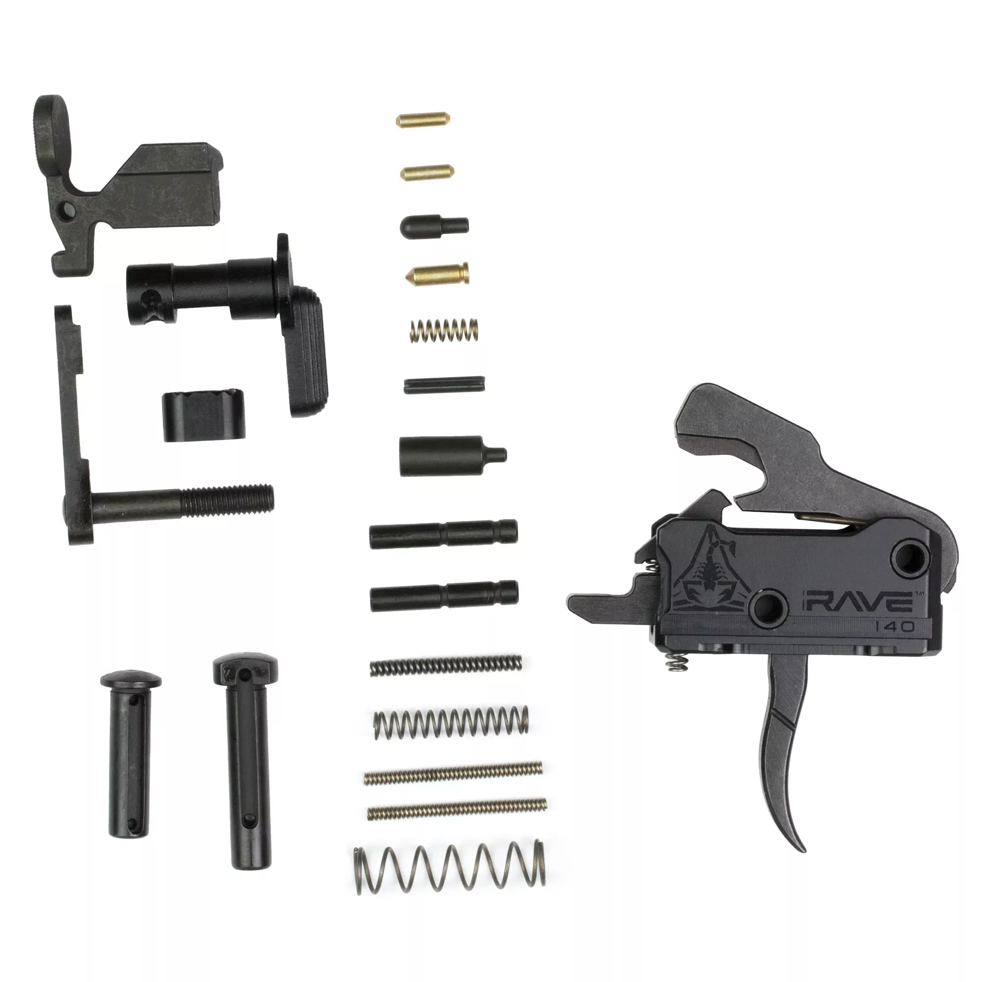 Rise Armament Rave 140 Single-Stage AR-15 Trigger w/ Lower Parts Kit, 3.5 lb Pull T017-12003