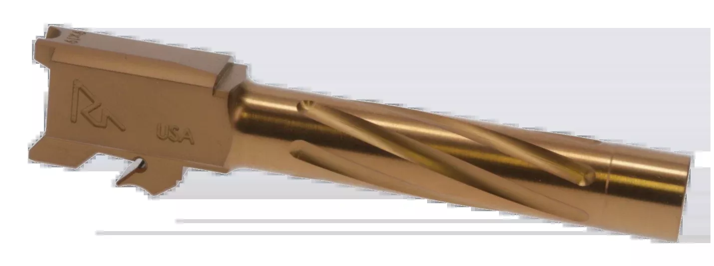 RIVAL ARMS Precision V1 Match Grade 9mm 4.25in Spiral Fluted Bronze PVD Barrel RARA20S201C