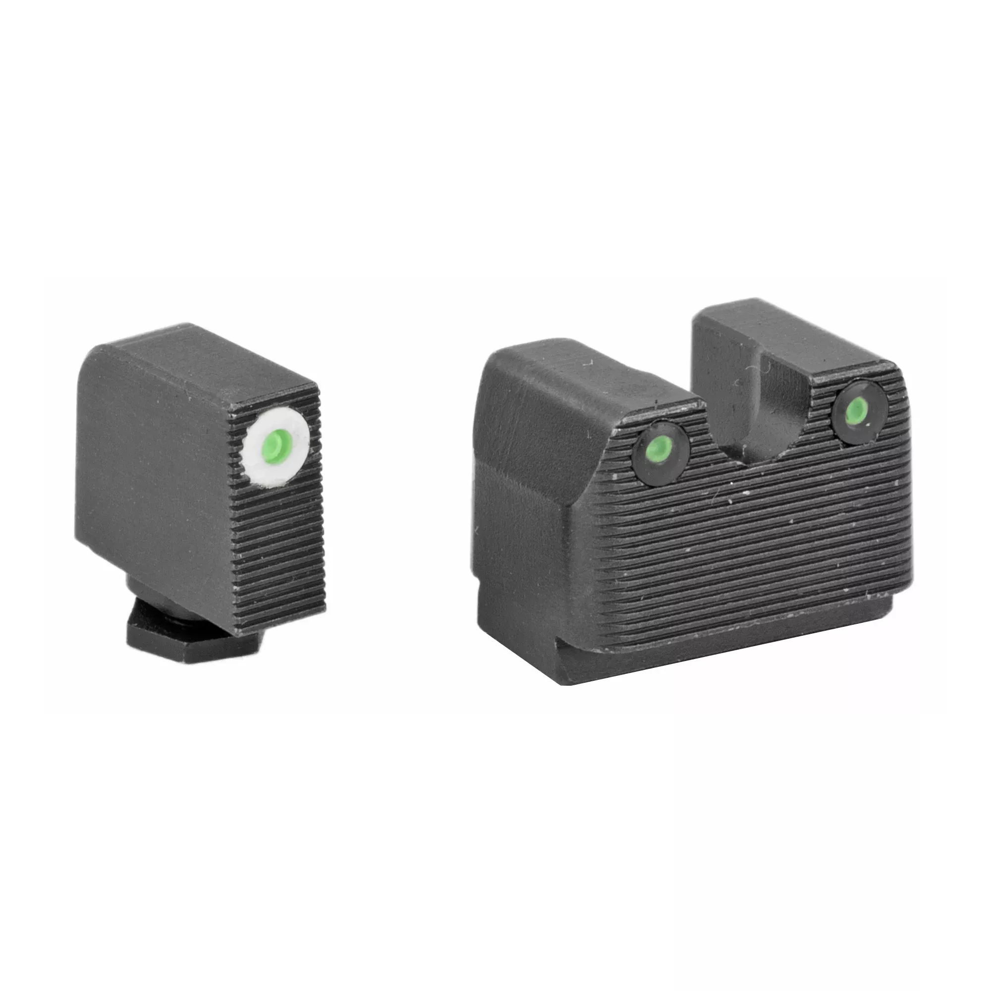 Rival Arms Tritium Night Sight Set for Glock 17/19 MOS, White-Outline Front, Stainless Steel RA-RA3B231G