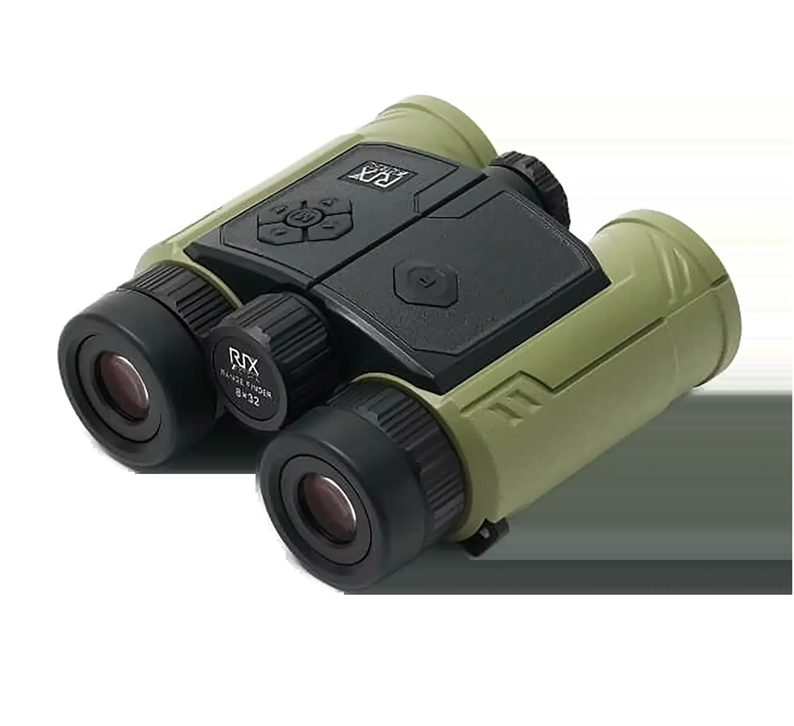Rix Optics 8x32 Laser Rangefinding Binoculars, 905nm Laser Rangefinder, Black/Green – MKR3000