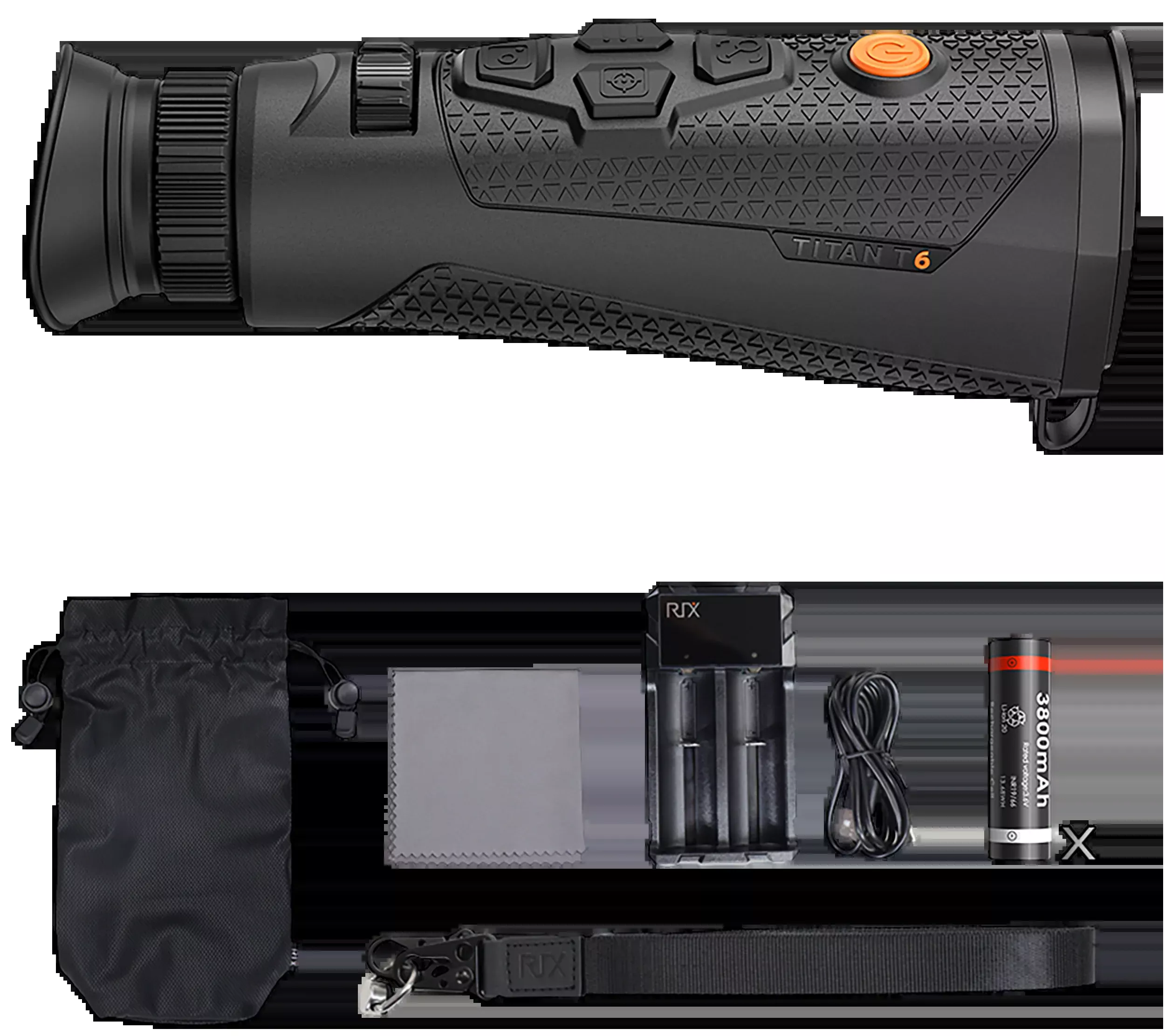 RIX OPTICS (VISIR INC) Titan T6 Thermal Monocular, 35mm, 640x480 12µm 50Hz, 2.2x Optical — RIXTITANT6