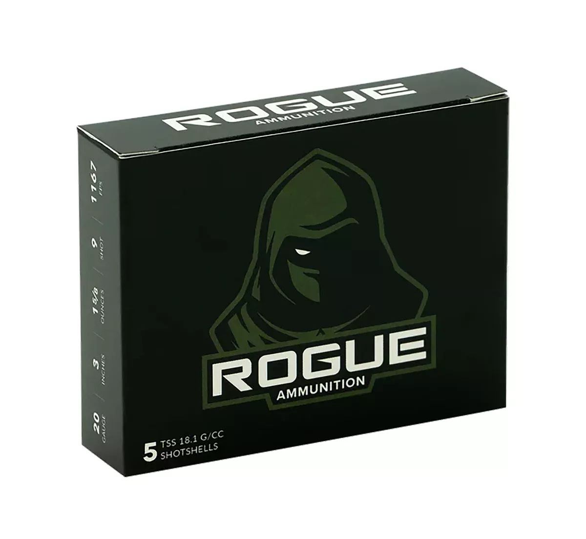Rogue Ammunition RA-TSS-20-3-158-9 Rogue20Gauge 3" 1 5/8oz 9Shot 5 Per Box/20 Case