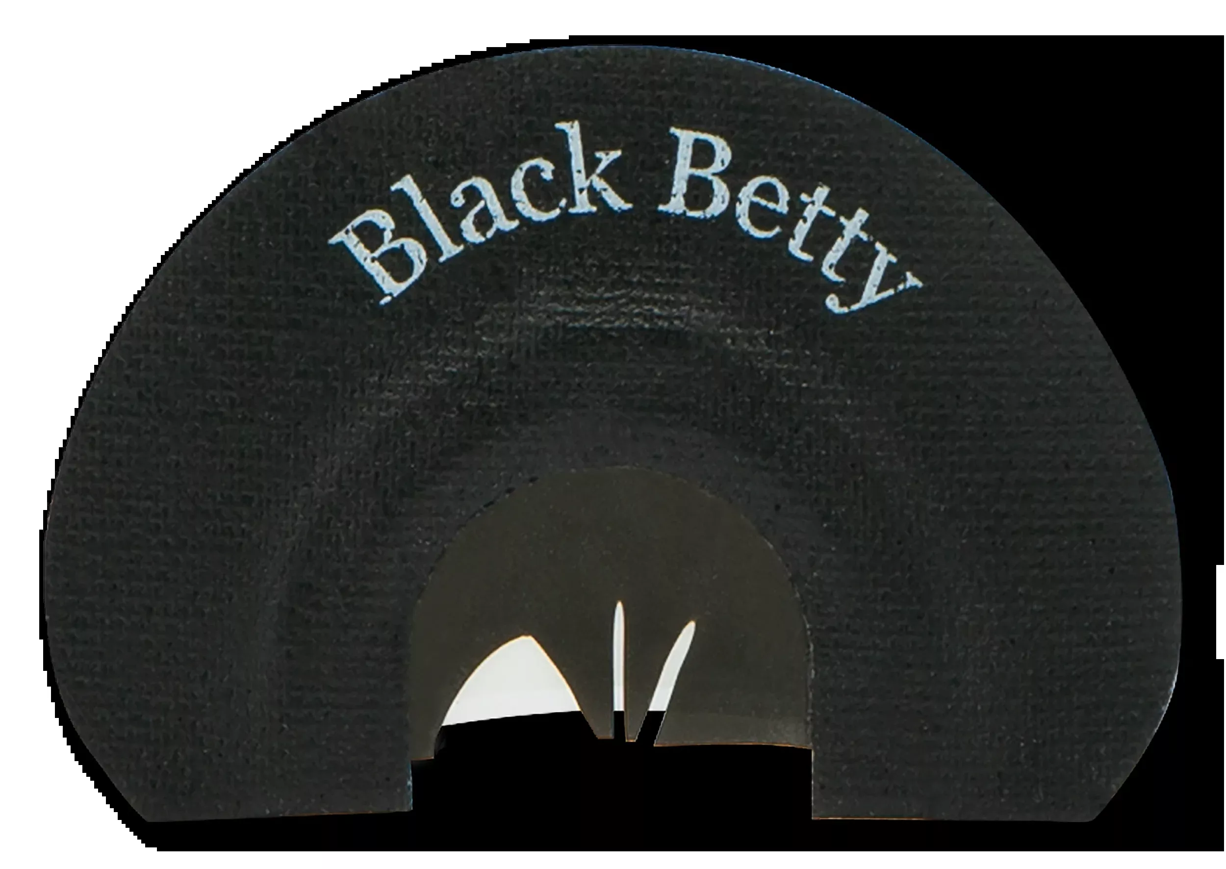 Rolling Thunder Game Call Black Betty Turkey Diaphragm Mouth Call, 3-Reed Snake Tongue Cut – TC008-BB