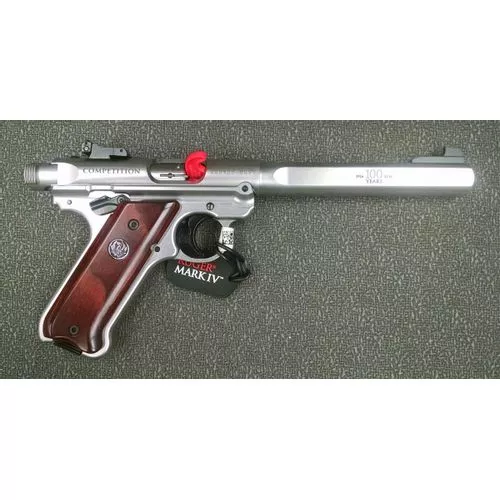 Ruger 100 Year 1 of 1000 made MKIV Target 22LR 6.9" 10+1 Stainless Steel Competition Pistol 40108
