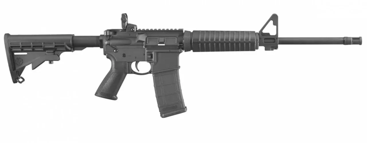Ruger 5.56x45mm 16.10 30+1 8500 AR-556Black Hard Coat Anodized Matte Black Oxide 6 Position Stock Black Polymer Grip