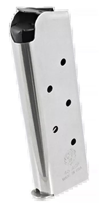 Ruger SR1911 Officer 45 ACP 7rd Stainless Steel Magazine