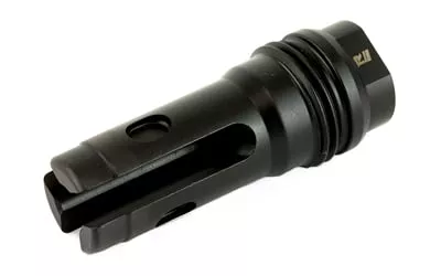 Rugged Suppressor FH003 R3L Flash Mitigation System Black with 5/8"-24 tpi Threads & 2.60" OAL for 7.62mm Radiant762, Surge762, Razor762 & Micro30 Suppressors