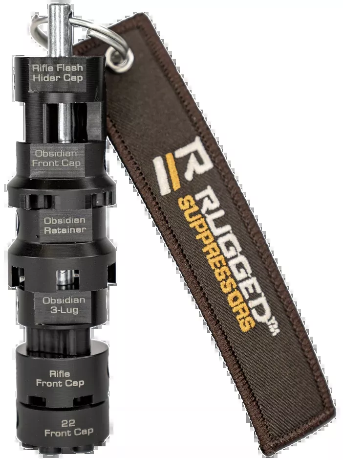 Rugged Suppressors Totem Multi-Tool – 6-in-1 suppressor wrench for Obsidian & rifle cans, RTK001