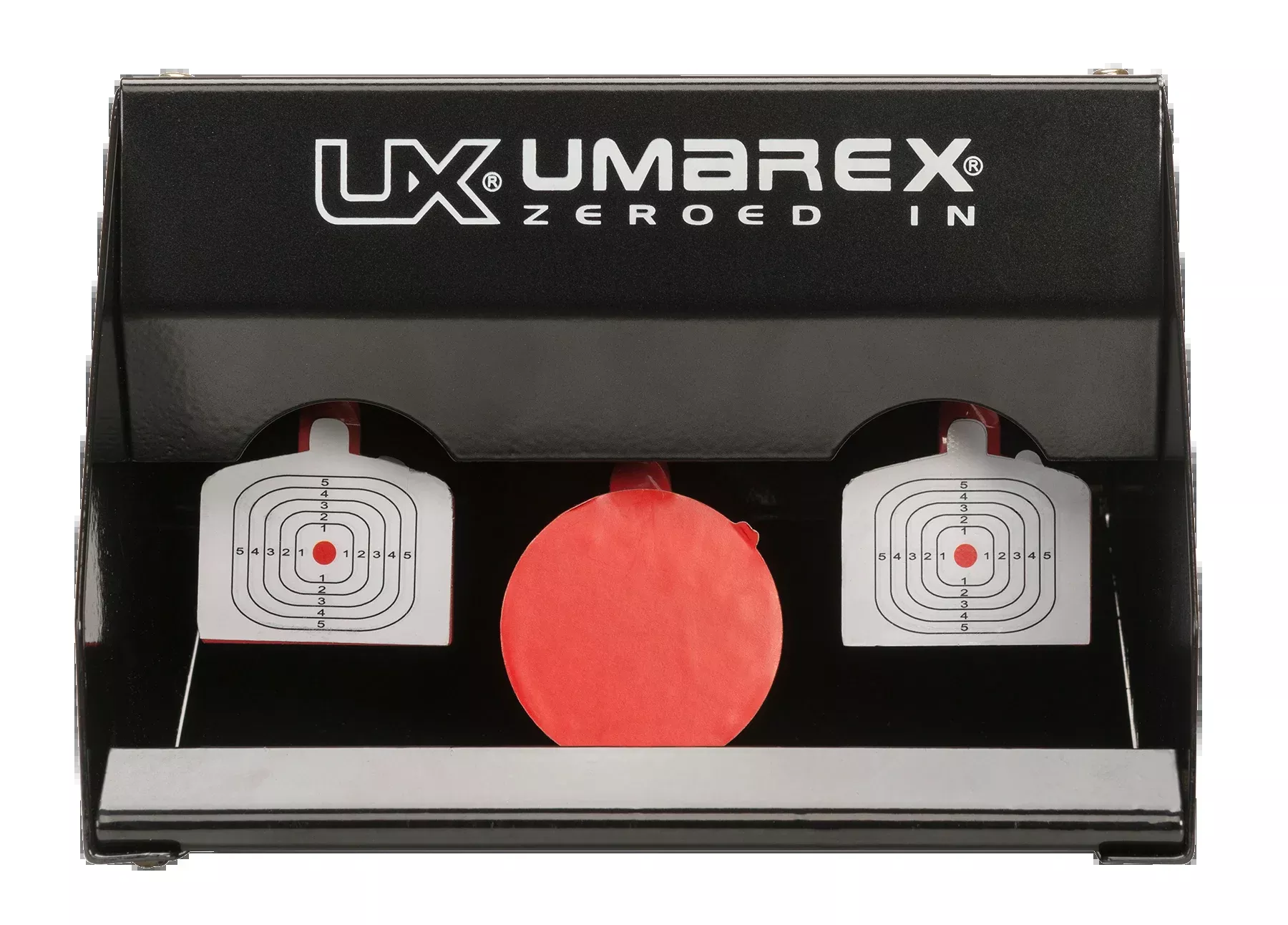 RWS Umarex Trap Shot Auto-Reset Steel Air Rifle Target, Red/White, Durable Metal – 2218075