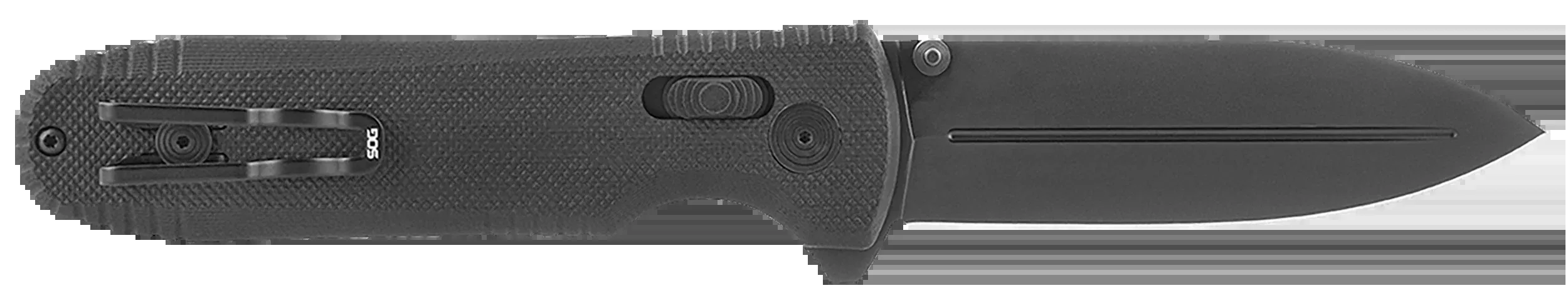 S.O.G Pentagon XR LTE Folding Knife with XR Lock, CTS XHP Spear Point, Black G10 - SOG12610557