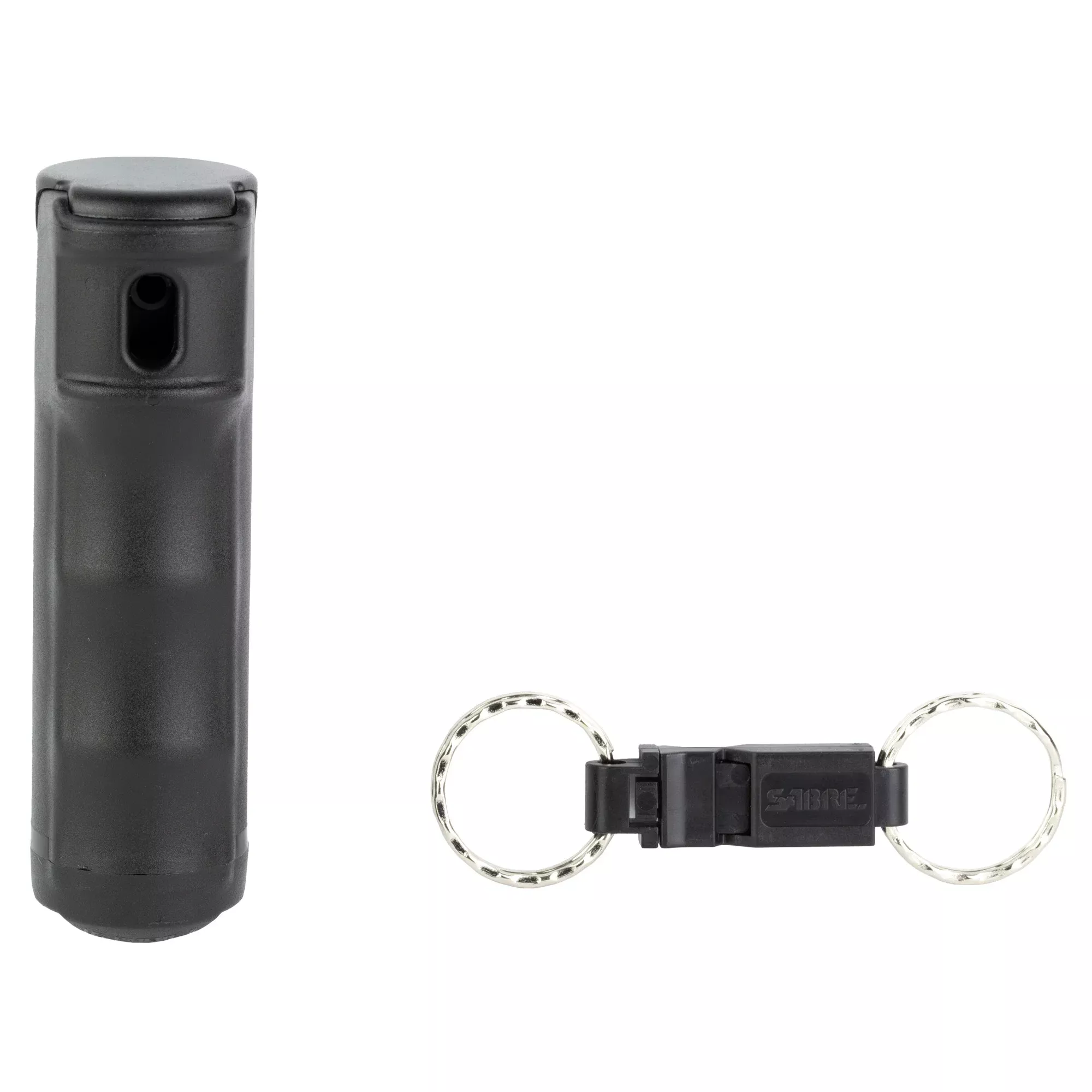 Sabre Pepper Gel Keychain Spray with Quick Release Whistle, 0.54 oz Black Canister F15-BUSG-W2