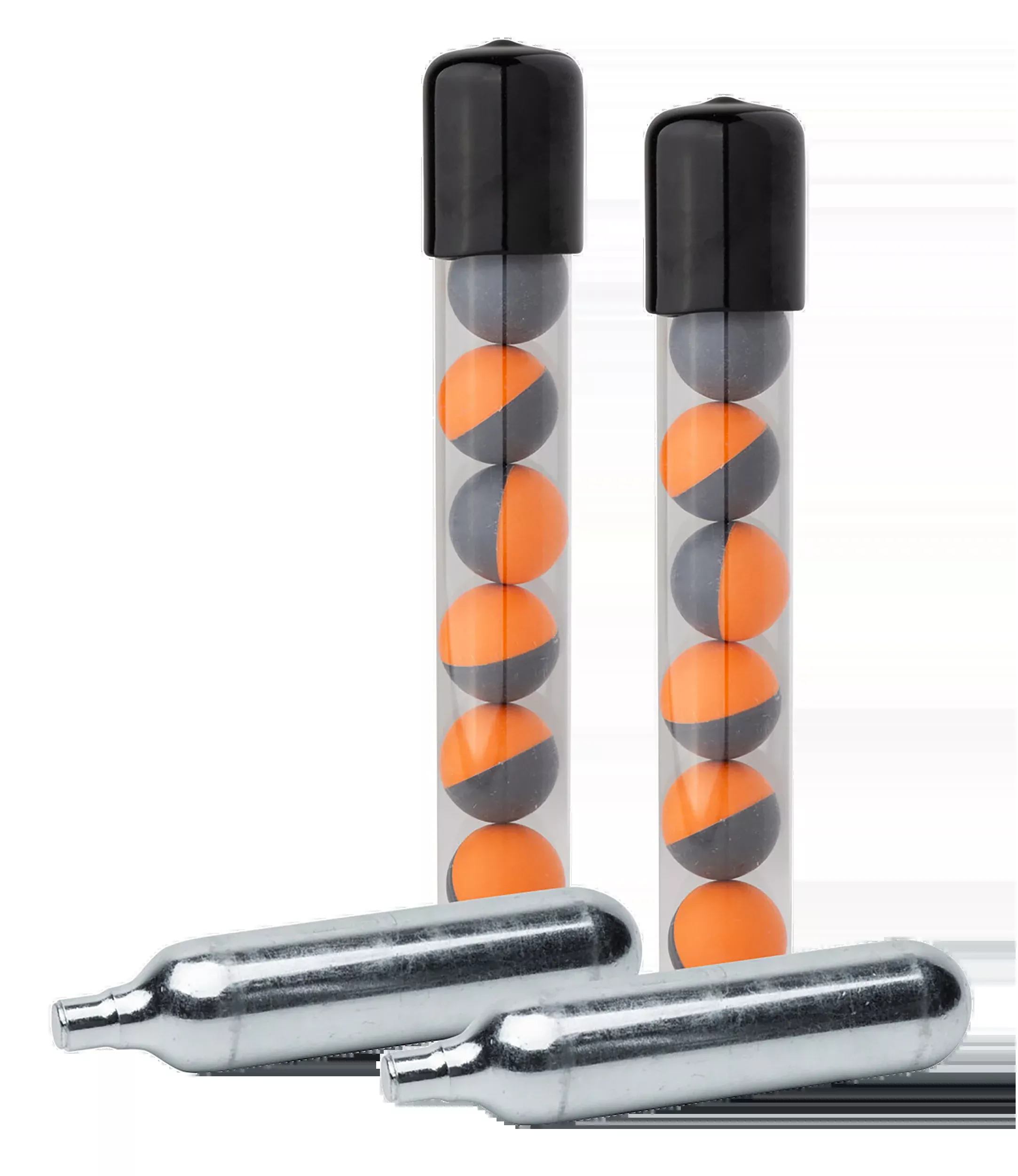 Sabre Pepper Projectiles Refill Kit with CO2 Cartridges, 14 Red Pepper Rounds, Orange/Gray - SPOCPR01