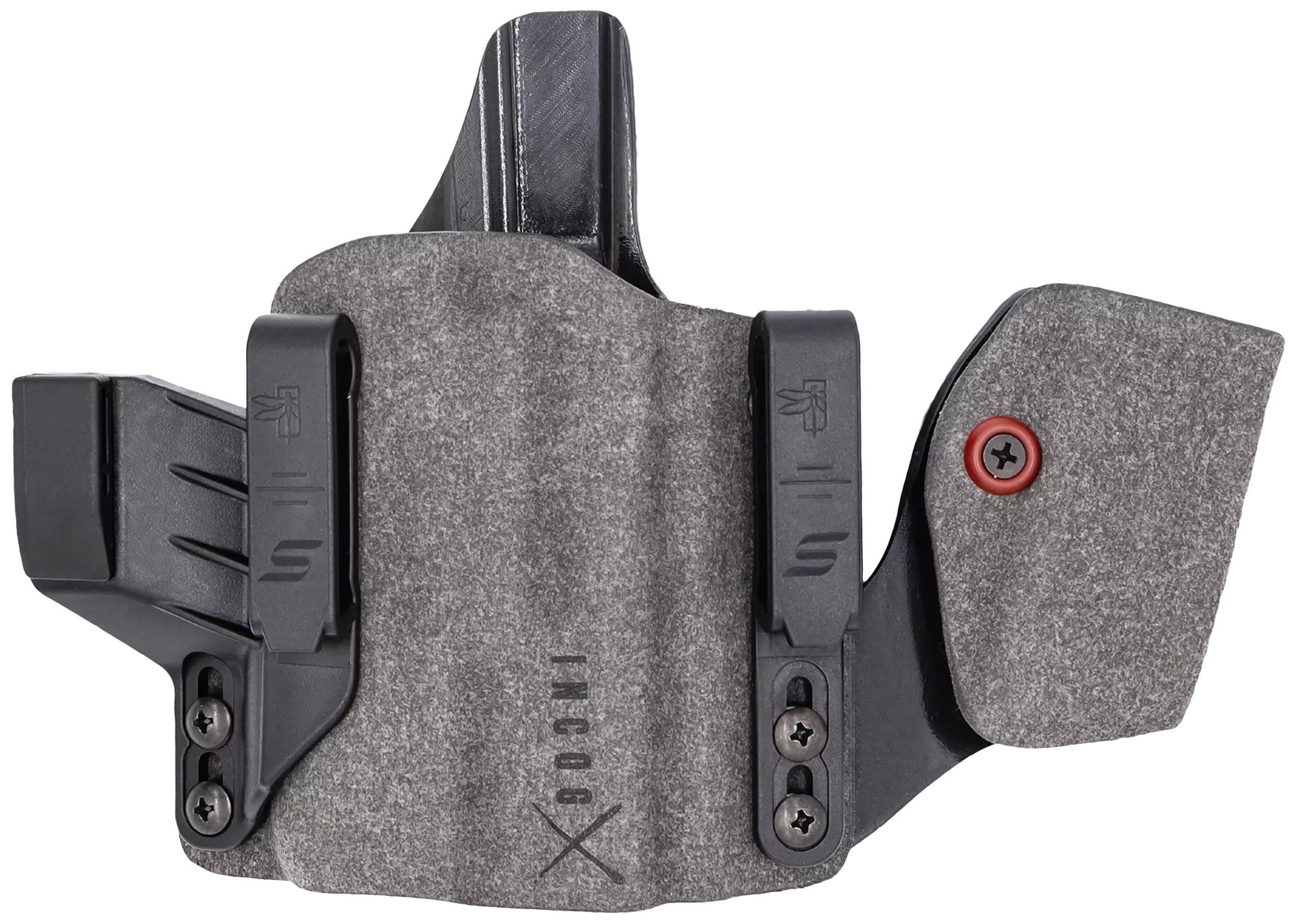 Safariland INCOG0465A0CX261MC Incog XIWB Gray Cordura w/Mag Caddy, Fits Sig P365/X/XL Belt Clip Mount, Right Hand