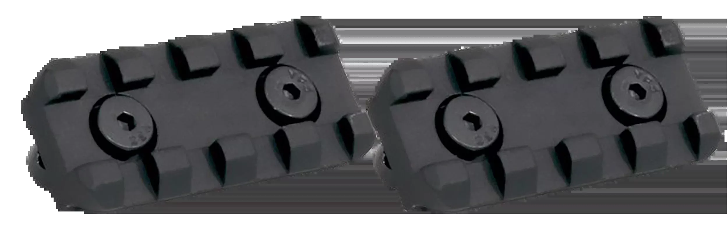 Samson KeyMod 2in Picatinny Rail Kit, Black Hardcoat Anodized, Includes Two Rails 040201001