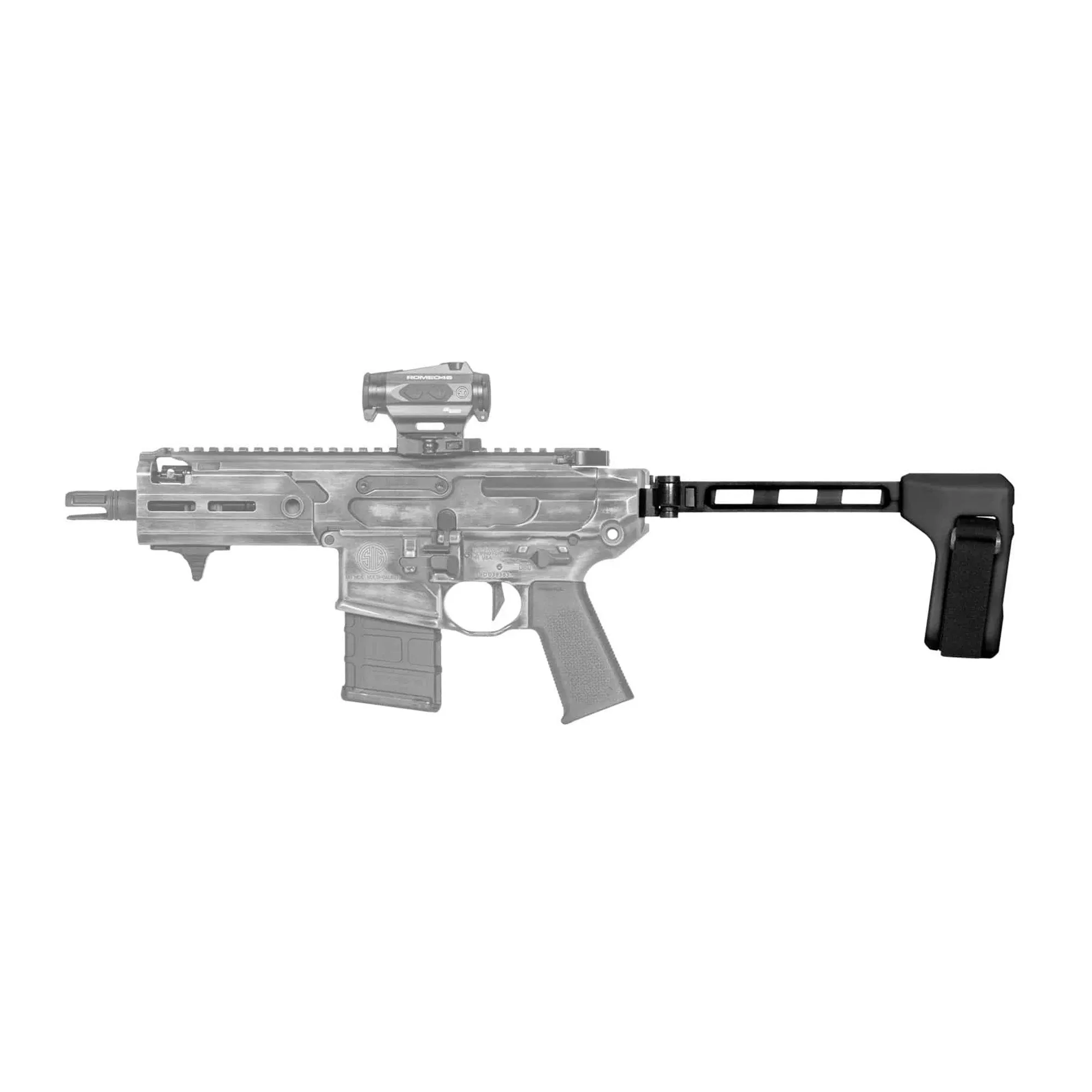 SB Tactical FS1913A Folding Pistol Stabilizing Brace, 1913 Picatinny, Aluminum Strut, Black FS1913A-01-SB