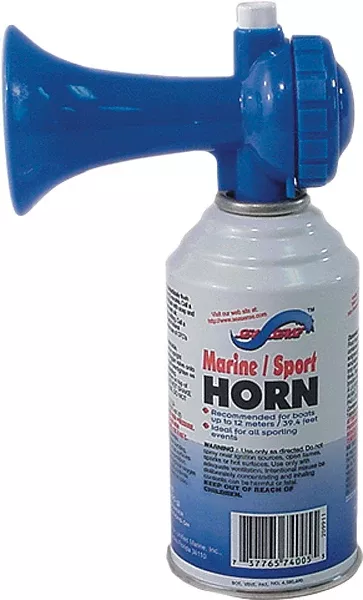 SeaSense Jumbo Air Horn, 8 oz Can – 127 dB, 1‑Mile Range, Push‑Button Marine Safety – 50074080