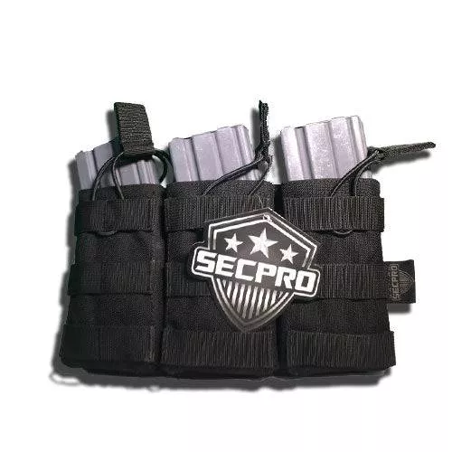 SecPro Triple QR Mag Pouch - Black