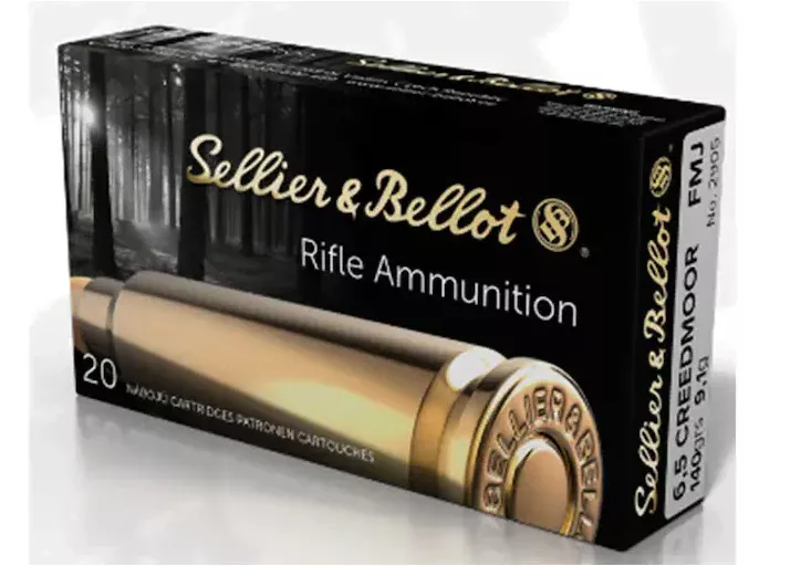 Sellier & Bellot Ammunition 6.5 Creedmoor 140 Grain Full Metal Jacket Box of 20