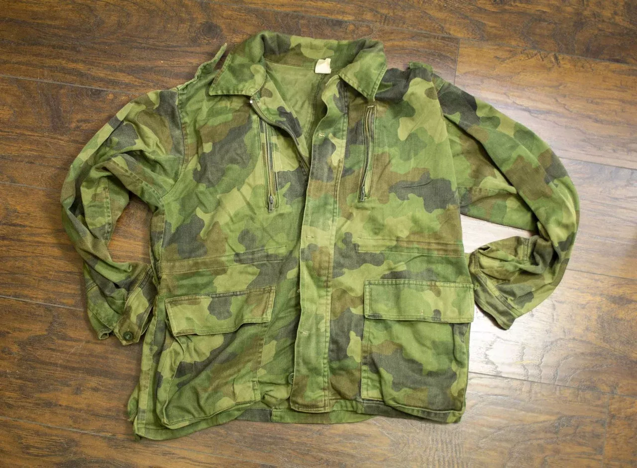 Serbian Camo Field Jacket - Used -Med.