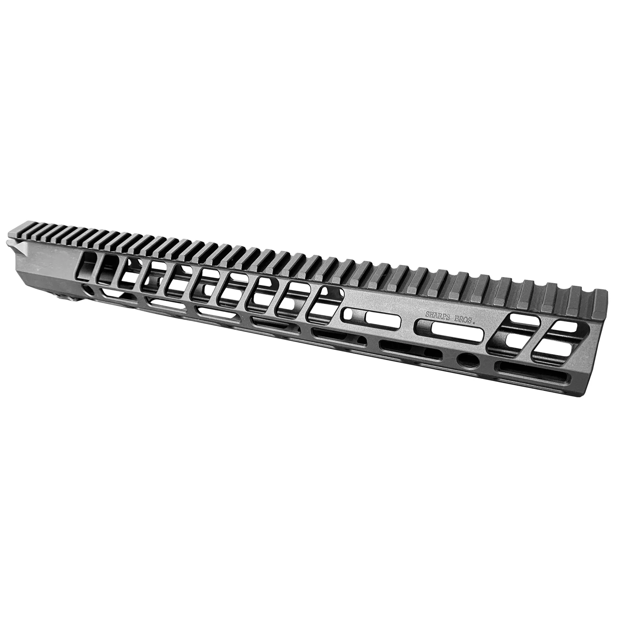 Sharps Bros. 15in Full Top Rail M-LOK AR-15 Free-Float Handguard, Black SBHG05