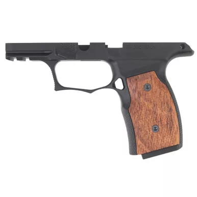 Sharps Bros P365 Series Grip Module - Fits Sig P365/XL/X/X Macro with No Manual Safety, Flat Dark Earth Finish, Includes Wenge Wood Grip Panels