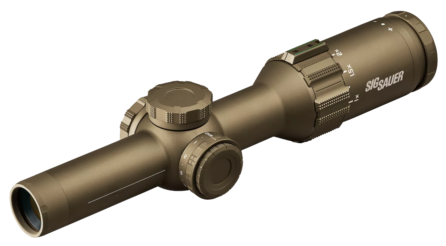Sig Sauer Electro-Optics SOT61231 Tango6TFlat Dark Earth 1-6x24mm 30mm Tube Illuminated Horseshoe Dot 5.56/7.62 Reticle