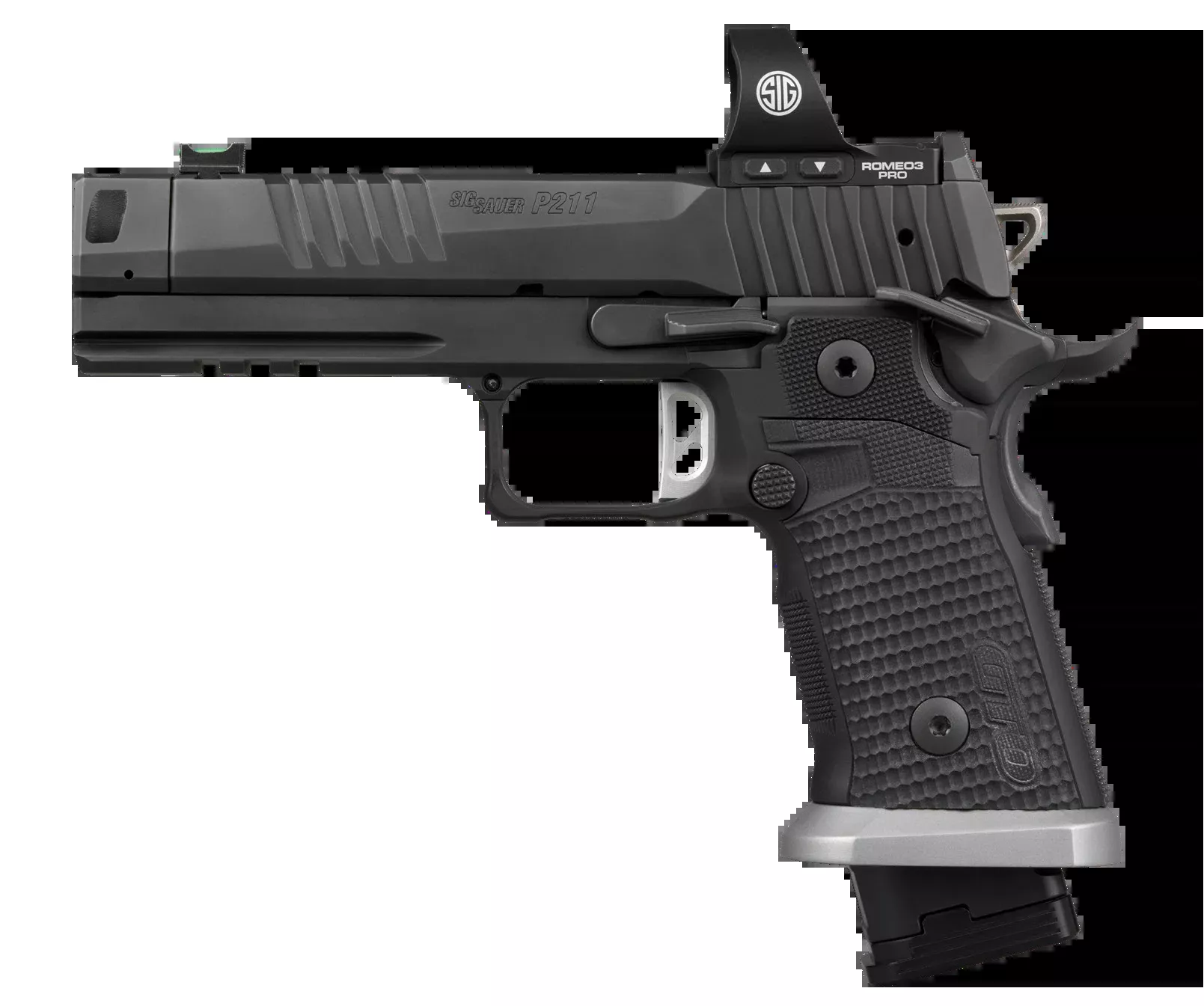 Sig Sauer P211 GTO w/Optic 9mm 4.40" 21+1 Pistol - ROMEO3 PRO