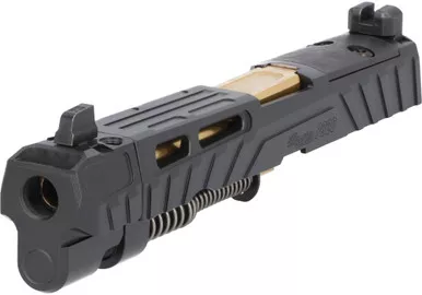 Sig Sauer P320 SPECTRE COMP Full-Size 9MM Integrated Compensator 4.7" Complete Slide Assembly - Optics Ready, BLACK