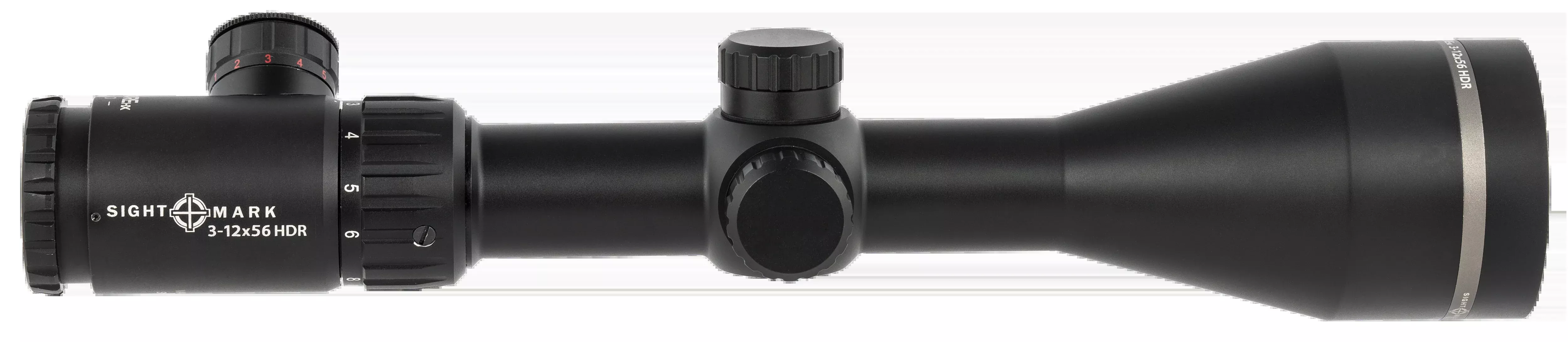Sightmark Core HX 3-12x56 Rifle Scope, 30mm Tube, Red Illuminated HDR Reticle, Matte Black – SM13080HDR