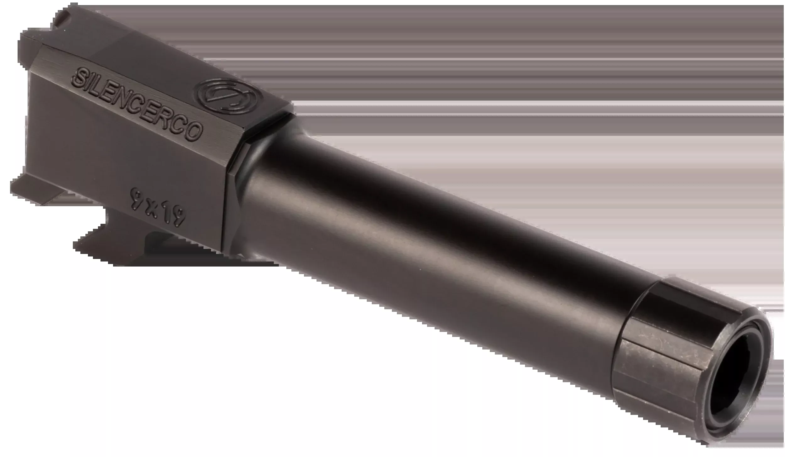 SilencerCo Threaded Pistol Barrel for S&W M&P Shield 9mm, 3.5in Black Nitride AC2290