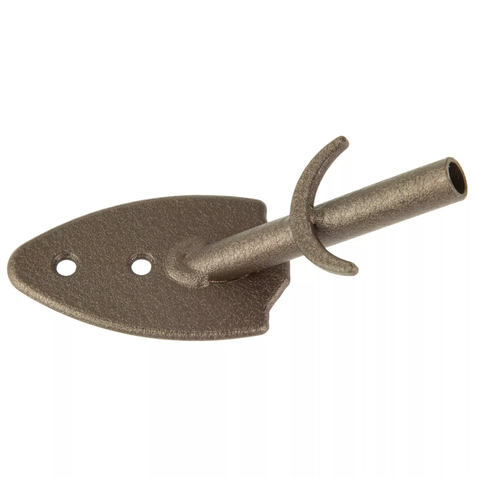 Skull Hooker Flush Wall Mount – Powder-Coated Steel Trophy Skull Hanger, Brown SKH-FWM-BRN