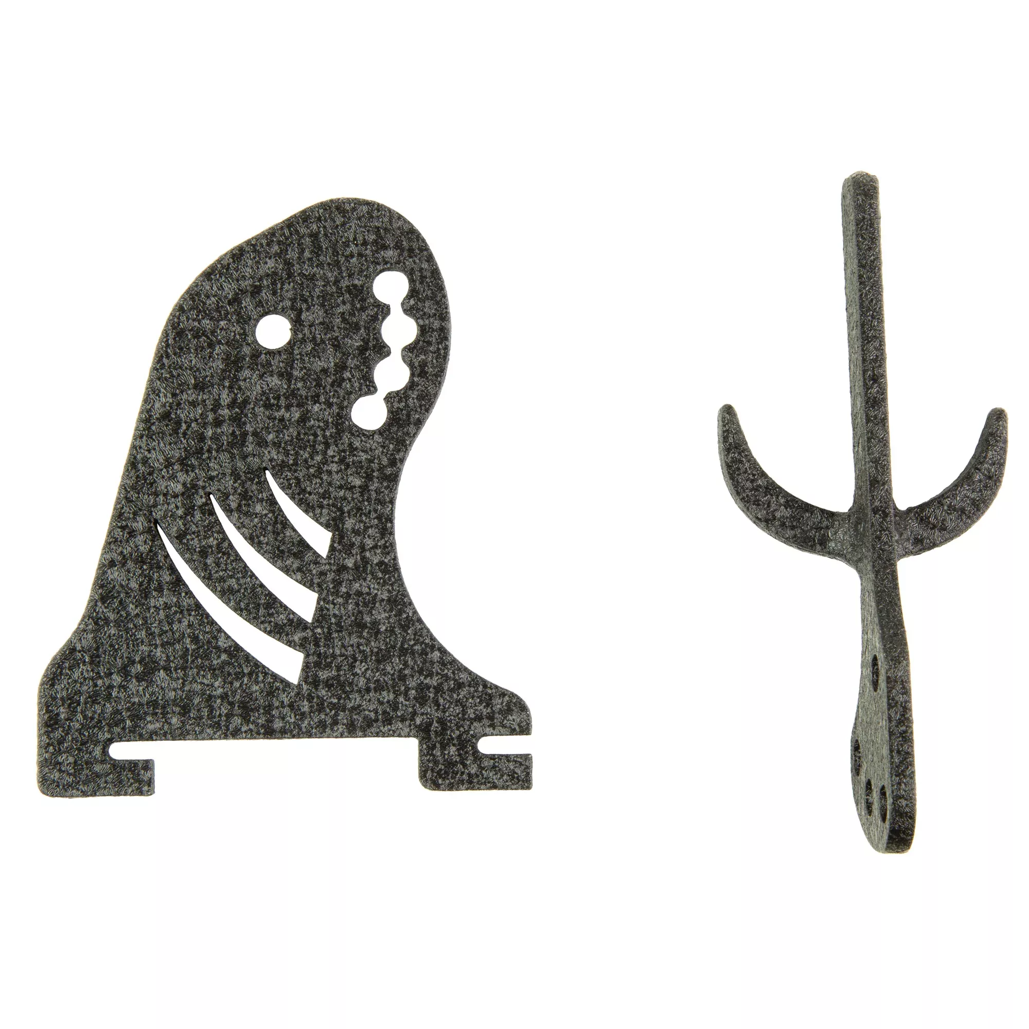 Skull Hooker Trophy Tree Arm and Prong Add-On Mount, Steel Powder-Coated Finish, SKH-TTAP-ASSY-BLK