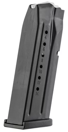 Smith & Wesson 3008590 M&P M2.0 Compact 15rd 9mm Magazine - Blued Steel