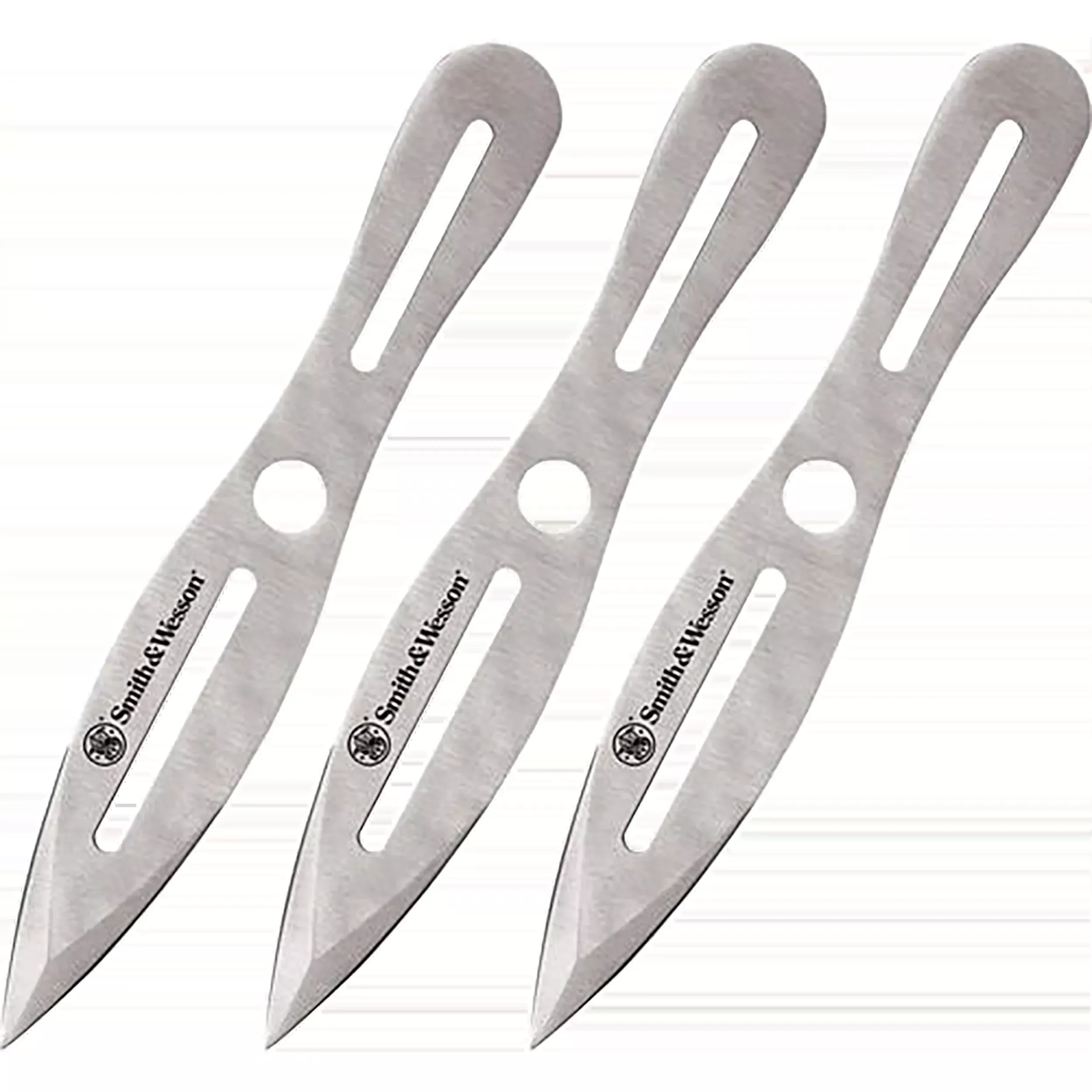 Smith & Wesson Bullseye Throwing Knives 5" Spear Point 10" OAL - 3-Pack