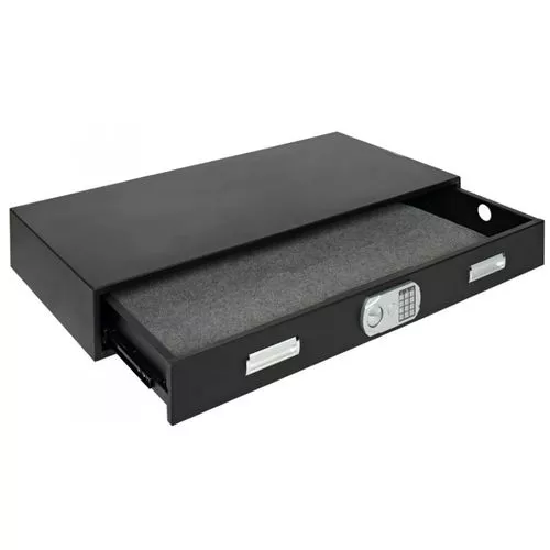 SnapSafe 75400 Specialty Safe Under Bed XXL Access Code/Key Entry Black 14 Gauge Steel
