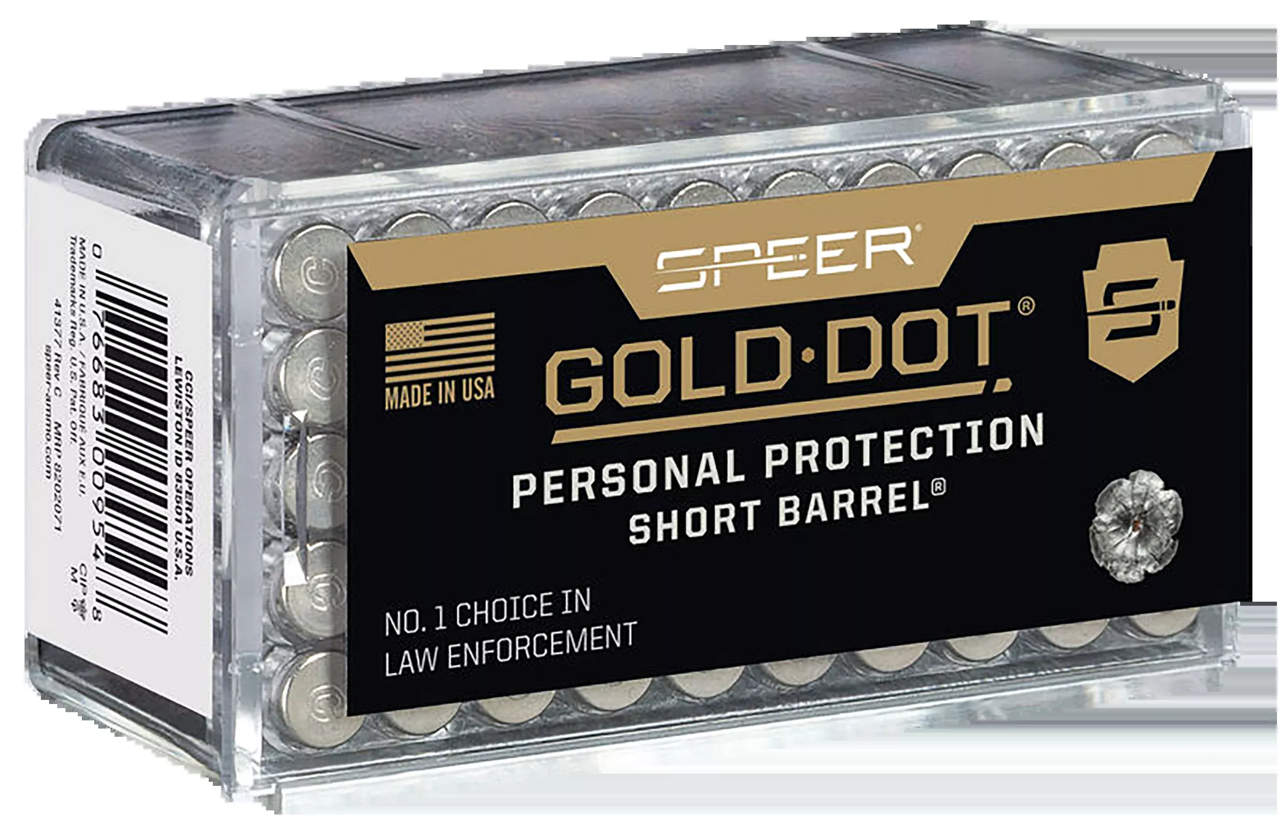 Speer Gold Dot Short Barrel .22 WMR 40gr Hollow Point Rimfire Ammo, 50 Rounds 954