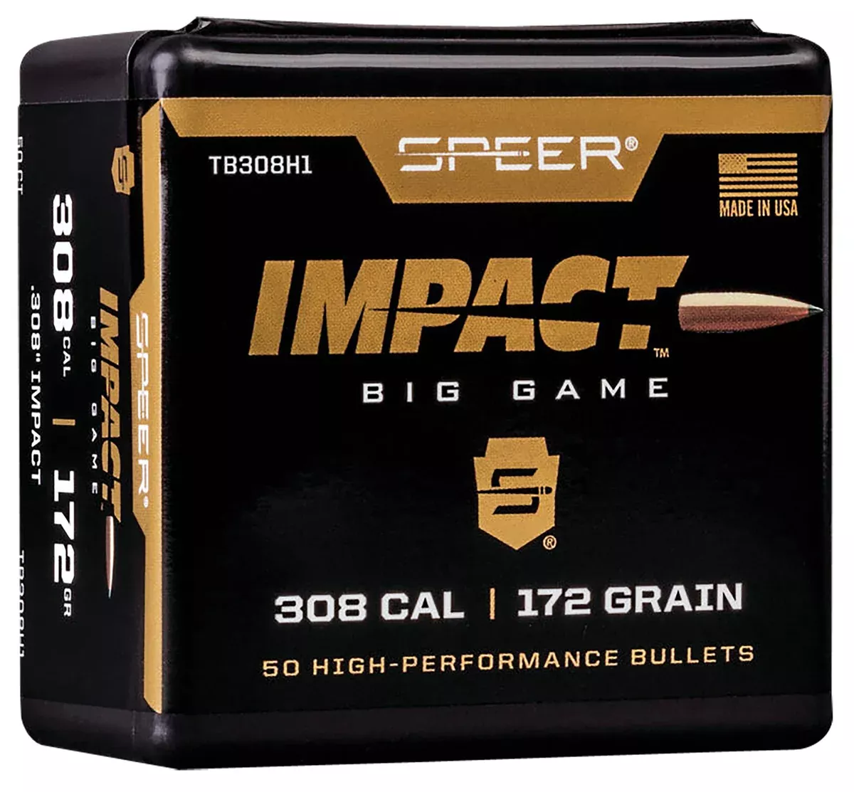 Speer TB308H1 Impact30Cal 172gr Speer Impact 50 Per Box/5 Case